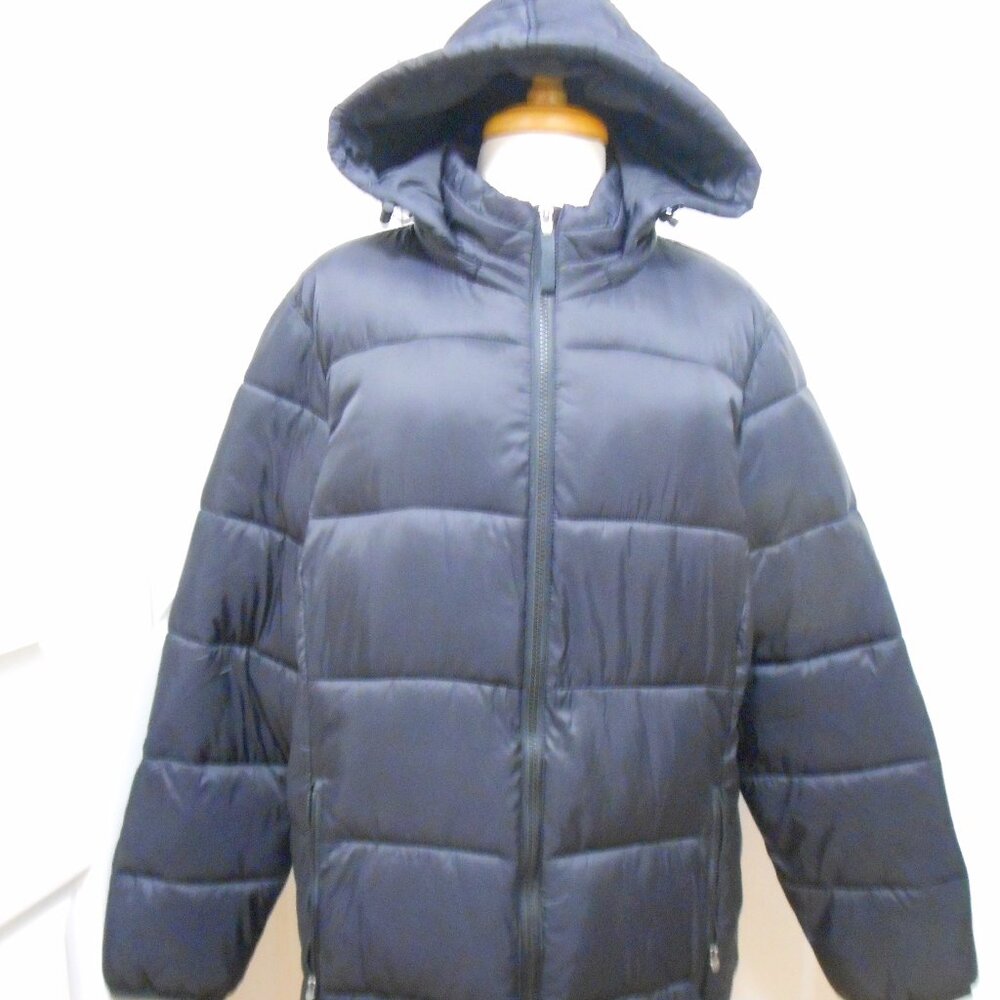 NWOT St John's Bay Womens Puffer Jacket with Hood 2X